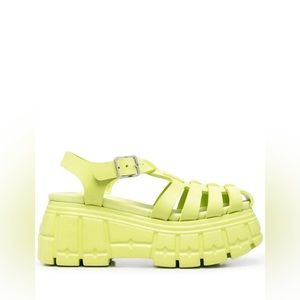 Miu Miu EVA platform lug sole fisherman sandal 40